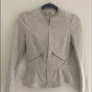 Zara Peplum Sweater Jacket